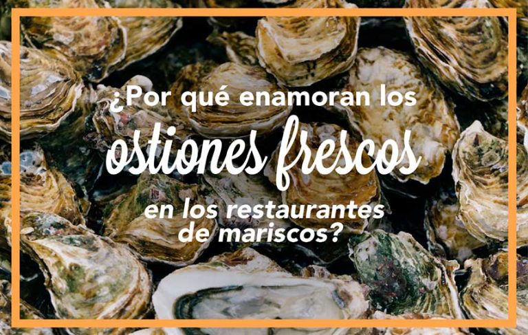 Ostiones frescos en restaurantes de mariscos