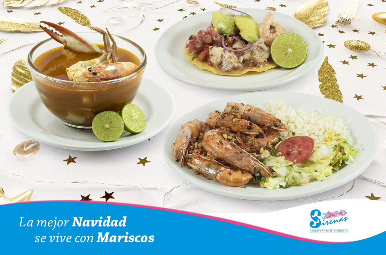 La mejor Navidad se vive con Mariscos