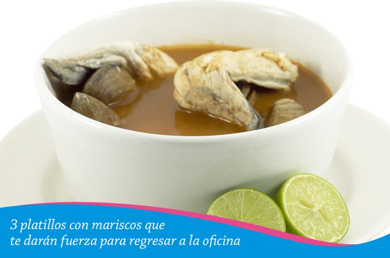3 platillos con mariscos que te darán fuerza para regresar a la oficina